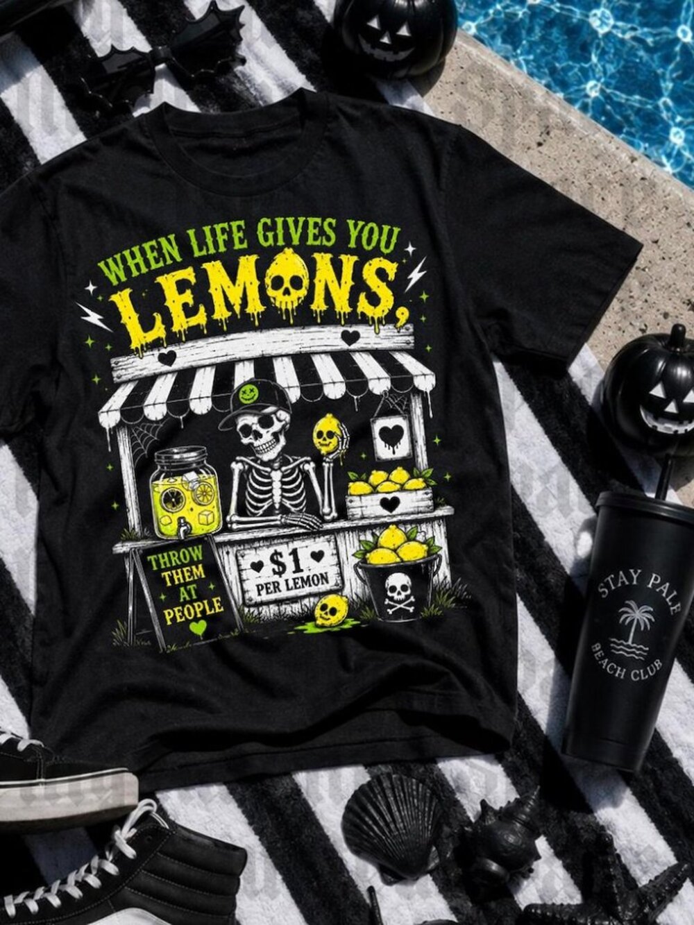 When Life Gives You Lemons Shirt Funny Spooky Goth Shirt